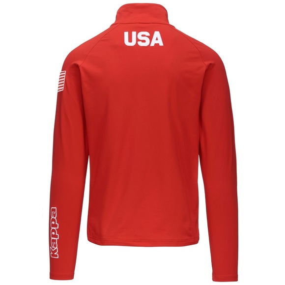 Kappa Red US Team Quarter-Zip Pullover - Picture 2 of 7